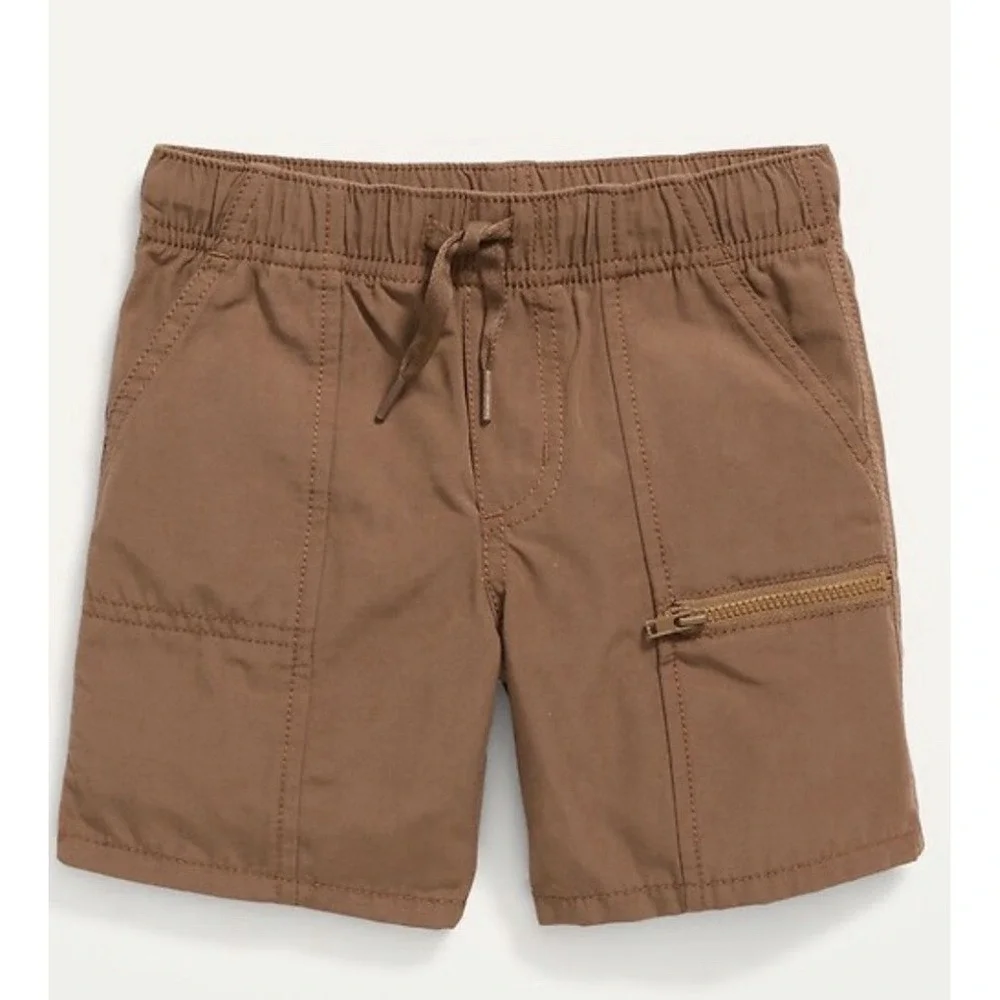 Old Navy Toddler Boys Cargo Shorts 3T Brown Pull On Utility Shorts